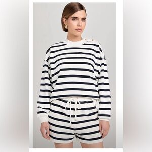 Brand New With Tags Frame Button Detail Sweatshirt